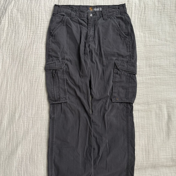 carhartt charcoal grey cargo pants - Picture 4 of 5